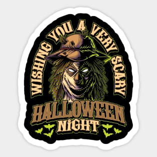 Halloween - Scarecrow Illustration Sticker